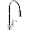ARTIFACTS® PULL-DOWN KITCHEN SINK FAUCET WITH 3-FUNCTION SPRAYHEAD