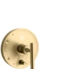 PURIST® RITE-TEMP® PRESSURE-BALANCING BATH AND SHOWER FAUCET TRIM WITH PUSH-BUTTON DIVERTER AND LEVER HANDLE