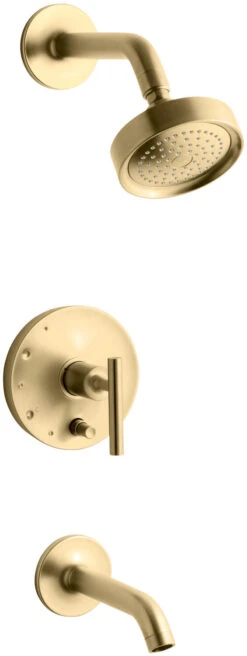 PURIST® RITE-TEMP® PRESSURE-BALANCING BATH AND SHOWER FAUCET TRIM WITH PUSH-BUTTON DIVERTER AND LEVER HANDLE 6 PURIST® RITE-TEMP® PRESSURE-BALANCING BATH AND SHOWER FAUCET TRIM WITH PUSH-BUTTON DIVERTER AND LEVER HANDLE -Robinson Sale Store KohlerT14420 4 CP T14420 4 BGD