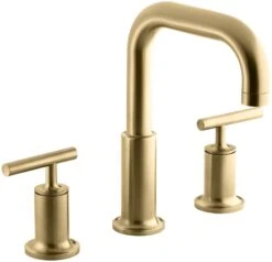 PURIST® DECK MOUNT BATH FAUCET TRIM FOR HIGH-FLOW VALVE WITH LEVER HANDLES