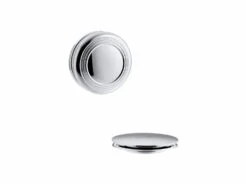 PUREFLO TRADITIONAL PUSH BUTTON BATH DRAIN TRIM 10 PUREFLO TRADITIONAL PUSH BUTTON BATH DRAIN TRIM -Robinson Sale Store KohlerT37396 CP T37396 CP