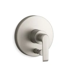 AVID RITE-TEMP VALVE TRIM WITH PUSH-BUTTON DIVERTER AND LEVER HANDLE