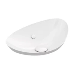 VEIL™ 21" OVAL SEMI-RECESSED VESSEL BATHROOM SINK