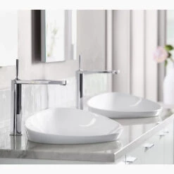 VEIL™ 21" OVAL SEMI-RECESSED VESSEL BATHROOM SINK -Robinson Sale Store Kohler 20704 0 Lifestyle2