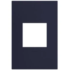 Legrand ADORNE BLUE NOIR ONE-GANG SCREWLESS WALL PLATE