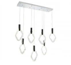 CATANIA 7 LIGHT RECTANGULAR LED CHANDELIER
