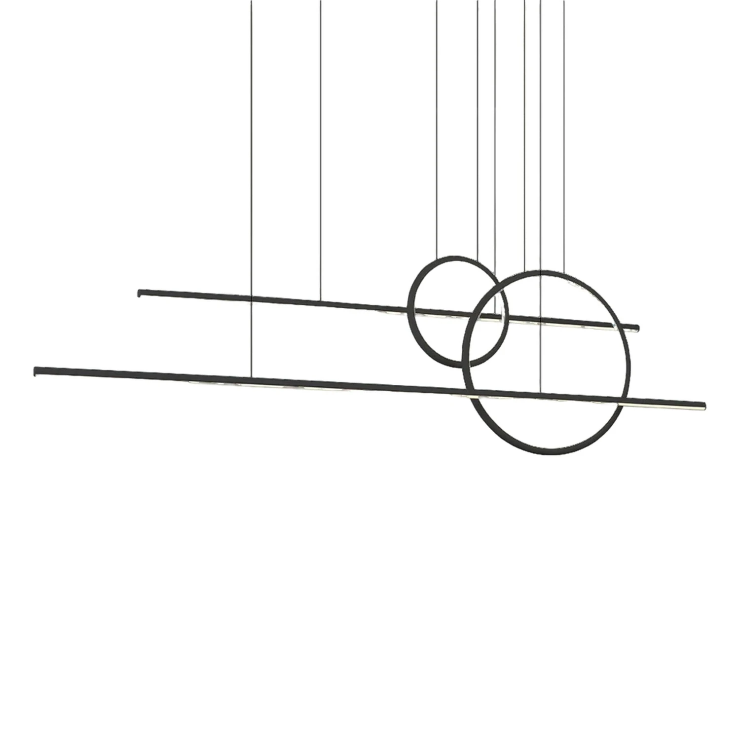 CHUTE CALYPSO 56" LINEAR CHANDELIER 1 CHUTE CALYPSO 56" LINEAR CHANDELIER