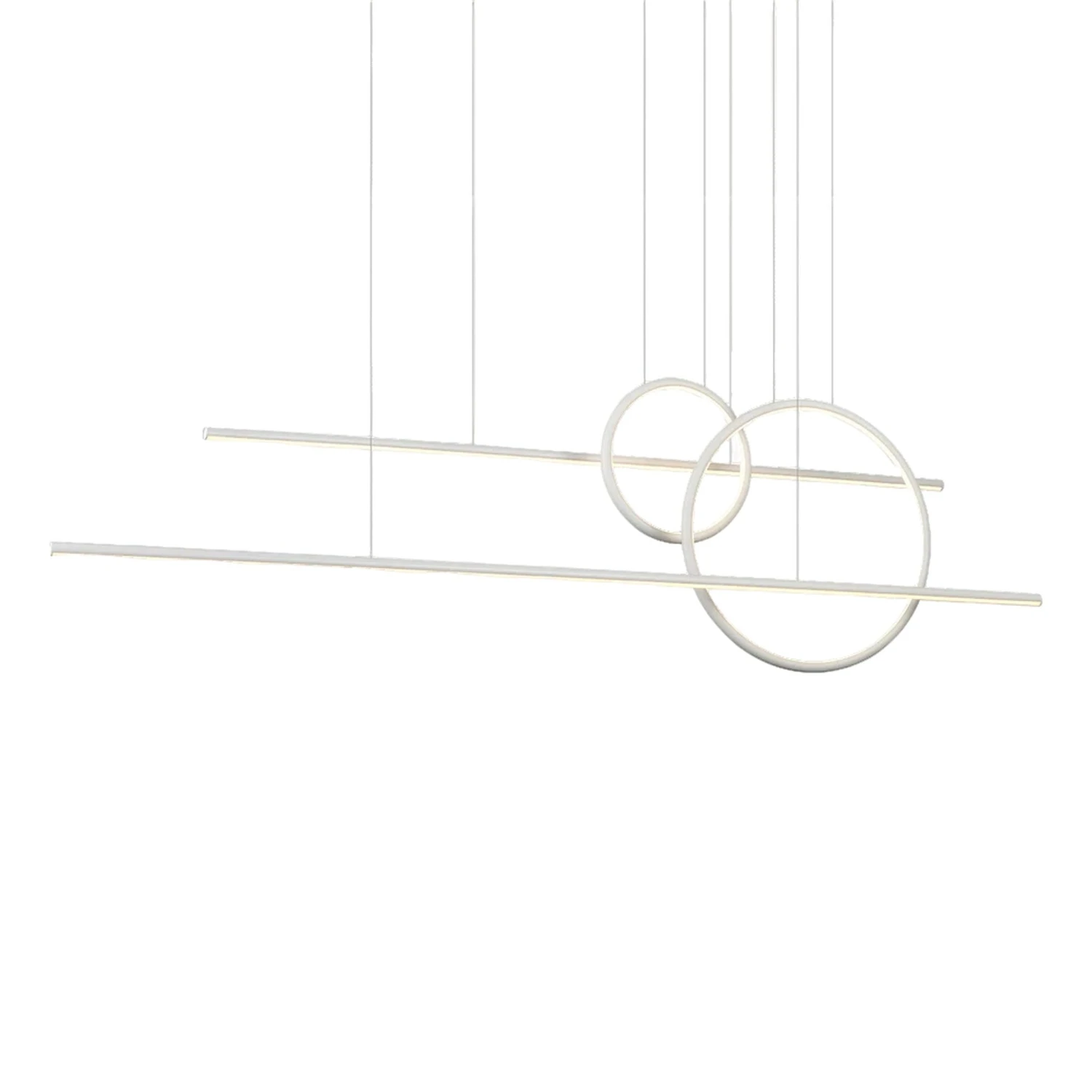 CHUTE CALYPSO 56" LINEAR CHANDELIER 2 CHUTE CALYPSO 56" LINEAR CHANDELIER - Image 2