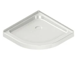 NEO-ROUND BASE 36" ACRYLIC SHOWER BASE WITH CORNER DRAIN