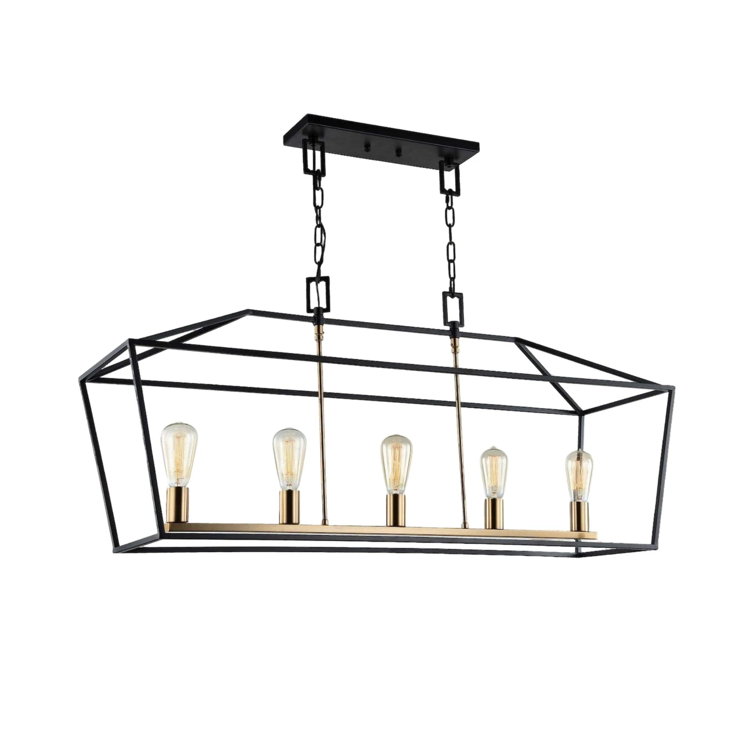 SCATOLA 5 LIGHT LINEAR CHANDELIER 1 SCATOLA 5 LIGHT LINEAR CHANDELIER