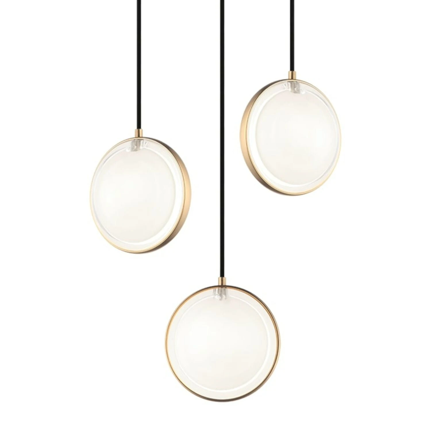 CHATOYANT 3 LIGHT CHANDELIER 2 CHATOYANT 3 LIGHT CHANDELIER - Image 2