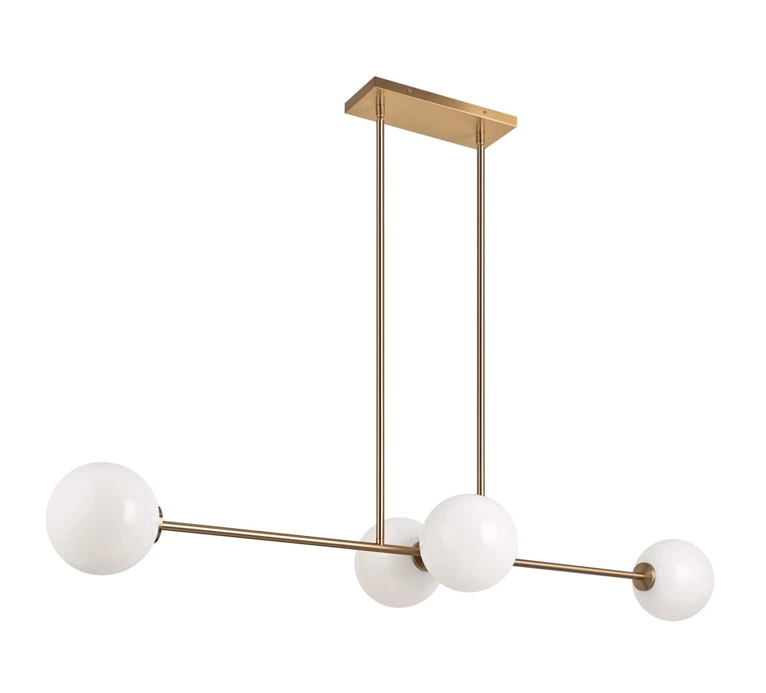 NOVO 4 LIGHT LINEAR CHANDELIER 1 NOVO 4 LIGHT LINEAR CHANDELIER