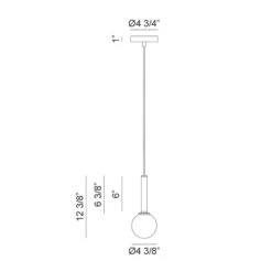 STELLAR 1-LIGHT GLOBE PENDANT (MULTIPLE SIZES) -Robinson Sale Store Matteo C75301AGCL dimensions 5a14992f 02ca 4149 8e50 da3781c58d77