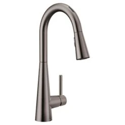 Moen SLEEK VOICE ACTIVATED SINGLE-HANDLE PULL DOWN SMART FAUCET 8 Moen SLEEK VOICE ACTIVATED SINGLE-HANDLE PULL DOWN SMART FAUCET -Robinson Sale Store Moen7864EVBLS image