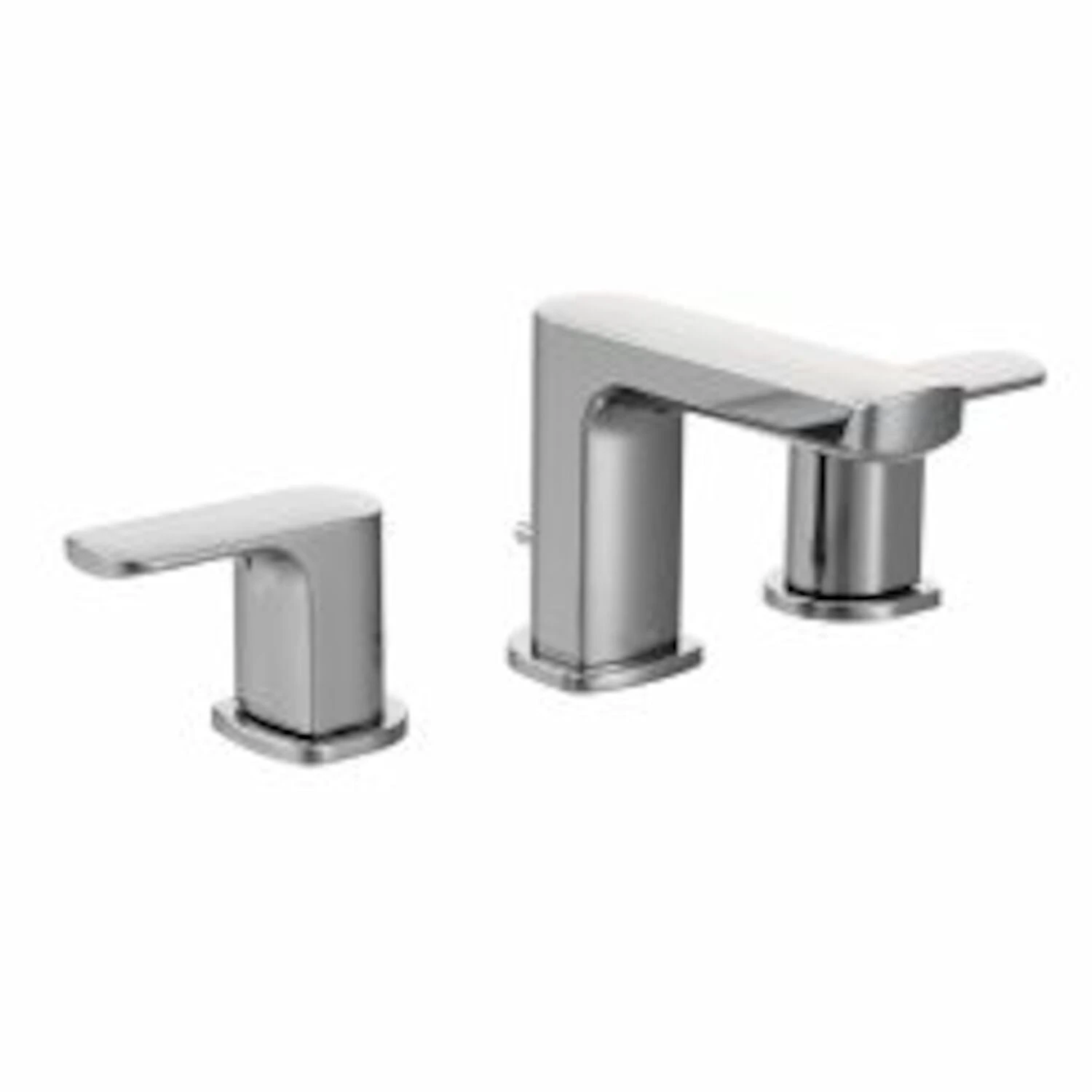Moen RIZON TWO-HANDLE LOW ARC BATHROOM FAUCET 1 Moen RIZON TWO-HANDLE LOW ARC BATHROOM FAUCET
