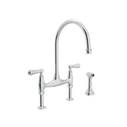 GEORGIAN ERA BRIDGE KITCHEN FAUCET WITH SIDESPRAY