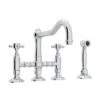 ACQUI® BRIDGE KITCHEN FAUCET WITH SIDE SPRAY (CROSS HANDLE)