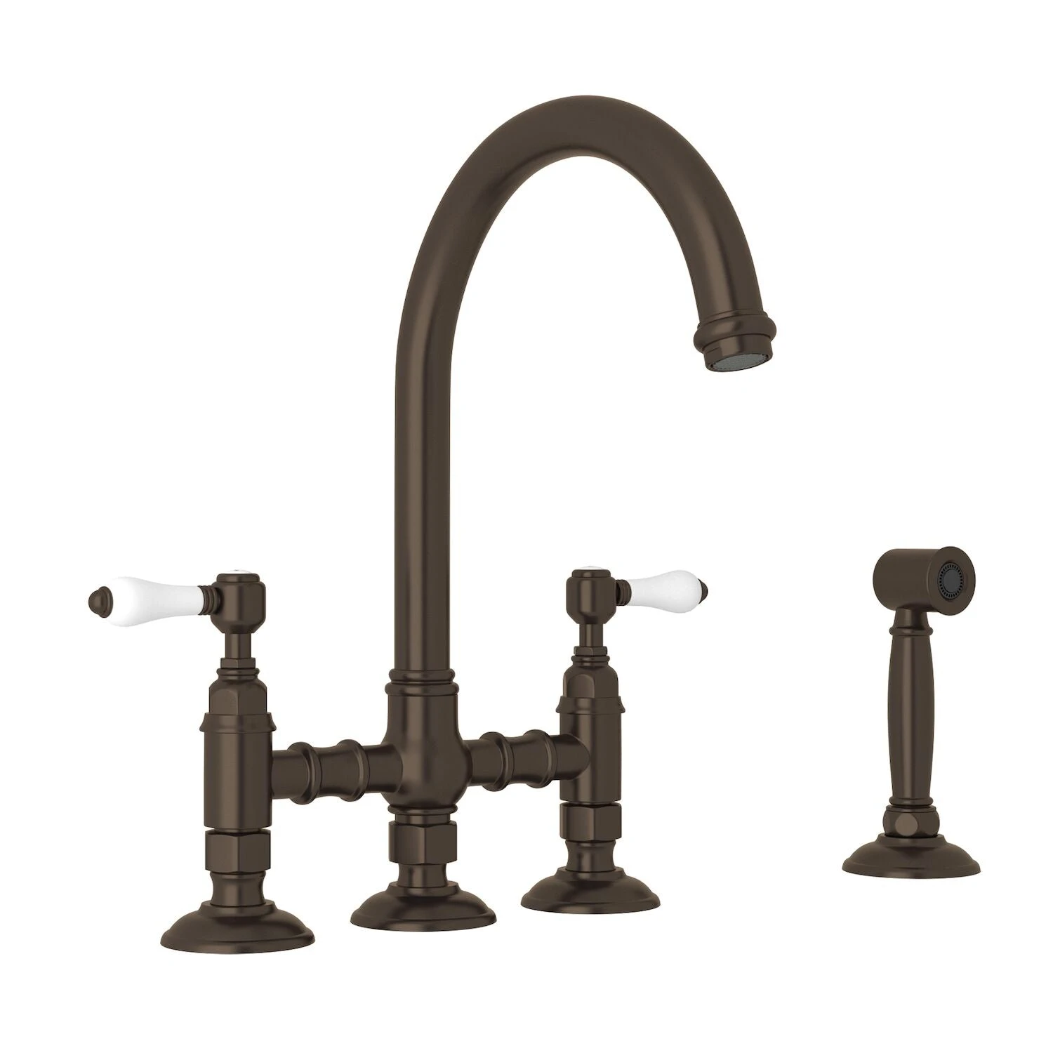 SAN JULIO® BRIDGE KITCHEN FAUCET WITH SIDE SPRAY (PORCELAIN LEVER) 5 SAN JULIO® BRIDGE KITCHEN FAUCET WITH SIDE SPRAY (PORCELAIN LEVER) - Image 5
