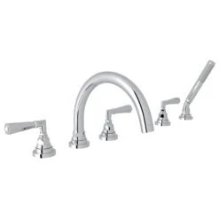 SAN GIOVANNI 5-HOLE DECK MOUNT TUB FILLER (LEVER HANDLE)