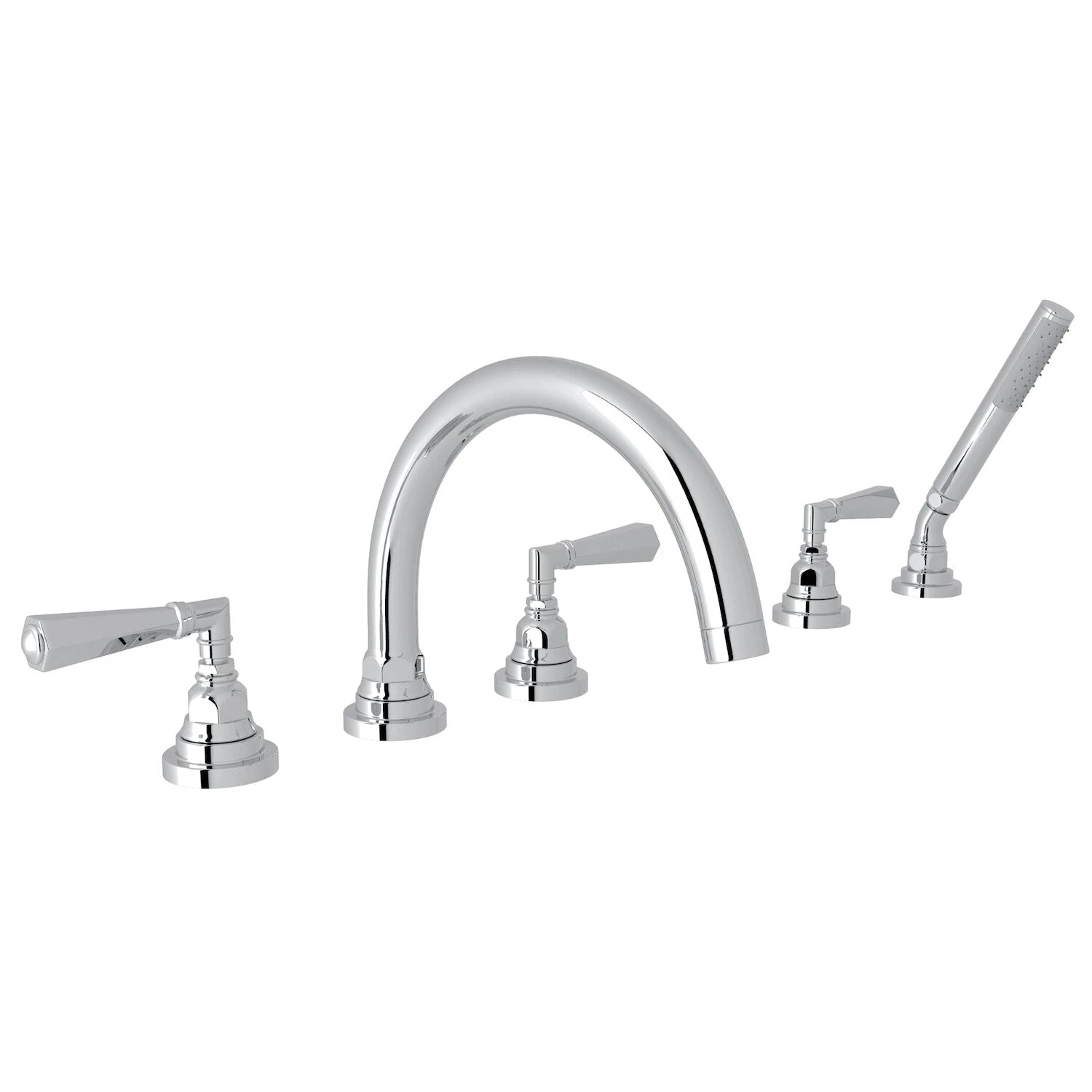 SAN GIOVANNI 5-HOLE DECK MOUNT TUB FILLER (LEVER HANDLE) 1 SAN GIOVANNI 5-HOLE DECK MOUNT TUB FILLER (LEVER HANDLE)