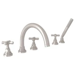 SAN GIOVANNI 5-HOLE DECK MOUNT TUB FILLER (CROSS HANDLE) 6 SAN GIOVANNI 5-HOLE DECK MOUNT TUB FILLER (CROSS HANDLE) -Robinson Sale Store ROHLA2314XMSTN bdad2iy1jjjxksulggtg