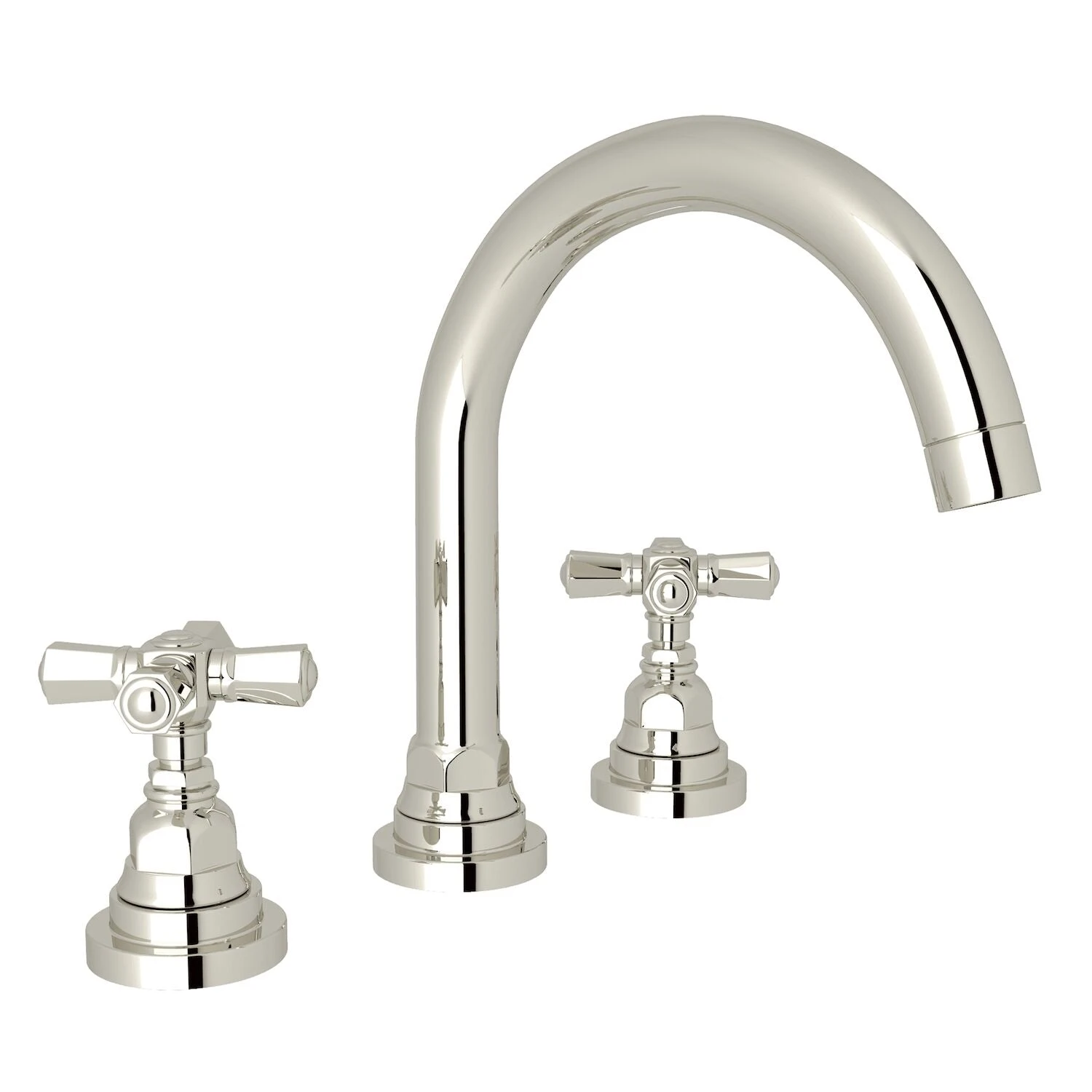 SAN GIOVANNI WIDESPREAD LAVATORY FAUCET WITH C-SPOUT (CROSS HANDLE) 2 SAN GIOVANNI WIDESPREAD LAVATORY FAUCET WITH C-SPOUT (CROSS HANDLE) - Image 2
