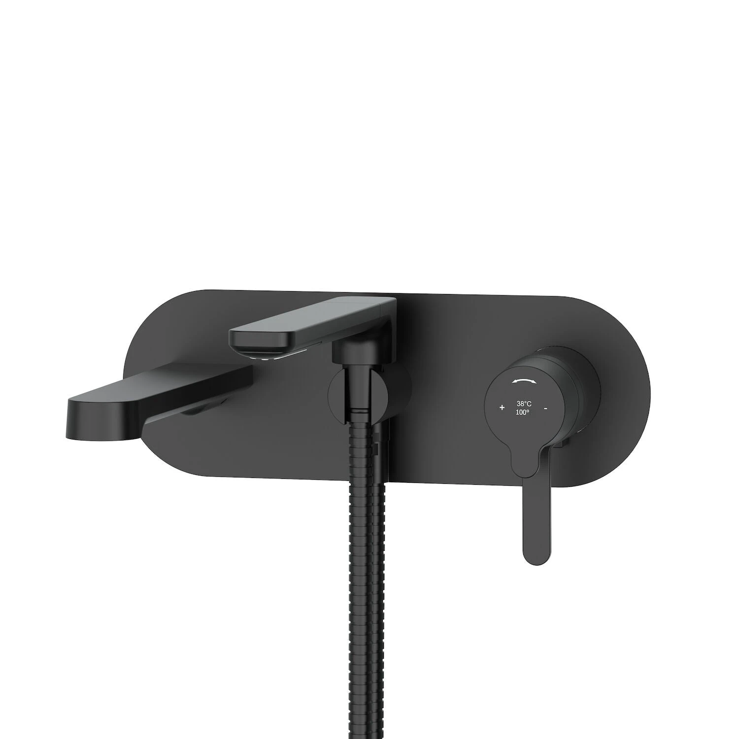 NIBI WALL MOUNT TUB FILLER TRIM 2 NIBI WALL MOUNT TUB FILLER TRIM - Image 2