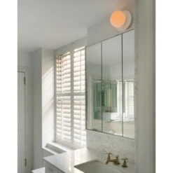 S KREMA 8" WALL/CEILING LIGHT 20 S KREMA 8" WALL/CEILING LIGHT -Robinson Sale Store S krema Lifestyle Bathroom