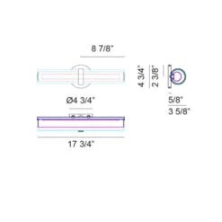 SATCHIE WALL SCONCE (MULTIPLE SIZES) -Robinson Sale Store S035 S03518 Dimmensions