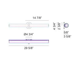 SATCHIE WALL SCONCE (MULTIPLE SIZES) -Robinson Sale Store S035 S03530 Dimmensions
