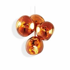 Tom Dixon MELT LED CHANDELIER (MULTIPLE SIZES) 23 Tom Dixon MELT LED CHANDELIER (MULTIPLE SIZES) -Robinson Sale Store TomDixonMEC01CO CUSM4 melt chandelier small copper front diffuser 2