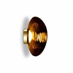 Tom Dixon MELT LED WALL LIGHT (MULTIPLE SIZES) -Robinson Sale Store TomDixonMESS03GO WUSM2 melt surface 50 led gold side on 2