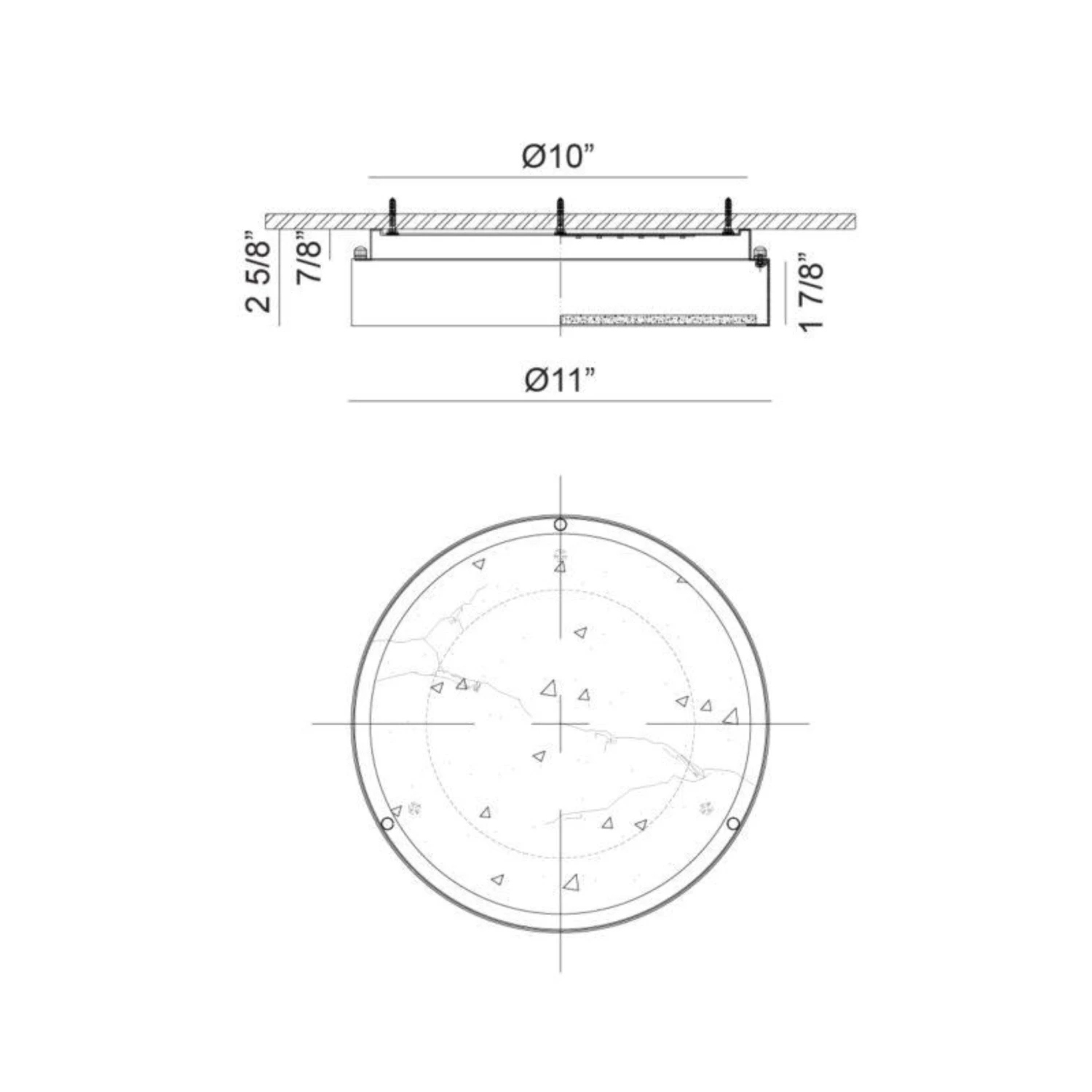 MARBLESTONE 1-LIGHT LED FLUSH MOUNT (MULTIPLE SIZES) 6 MARBLESTONE 1-LIGHT LED FLUSH MOUNT (MULTIPLE SIZES) - Image 6