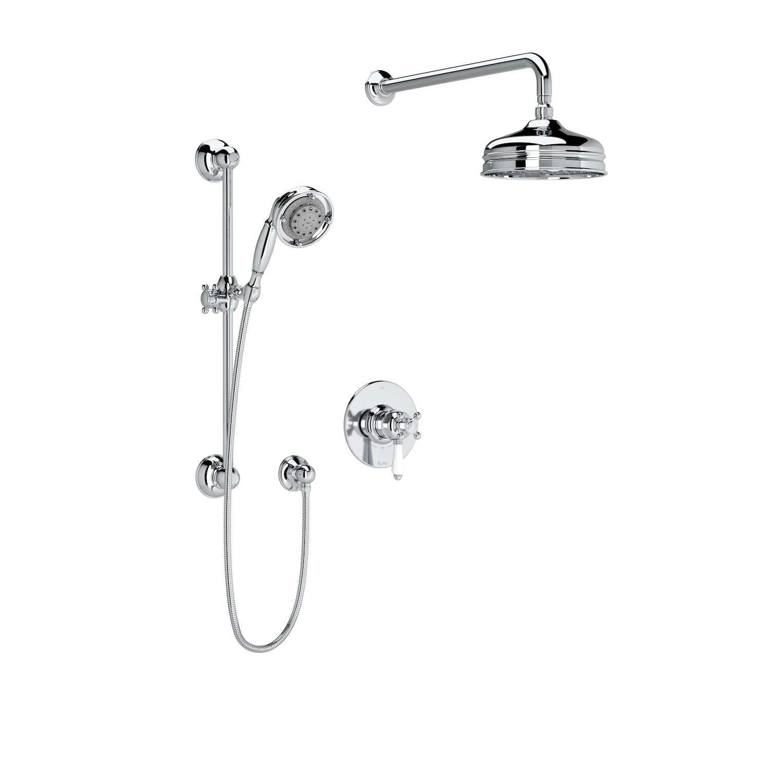 VIAGGIO 1/2" THERMOSTATIC & PRESSURE BALANCE 3 FUNCTION SYSTEM TRIM WITH INTEGRATED VOLUME CONTROL (PORCELAIN LEVER) 1 VIAGGIO 1/2" THERMOSTATIC & PRESSURE BALANCE 3 FUNCTION SYSTEM TRIM WITH INTEGRATED VOLUME CONTROL (PORCELAIN LEVER)