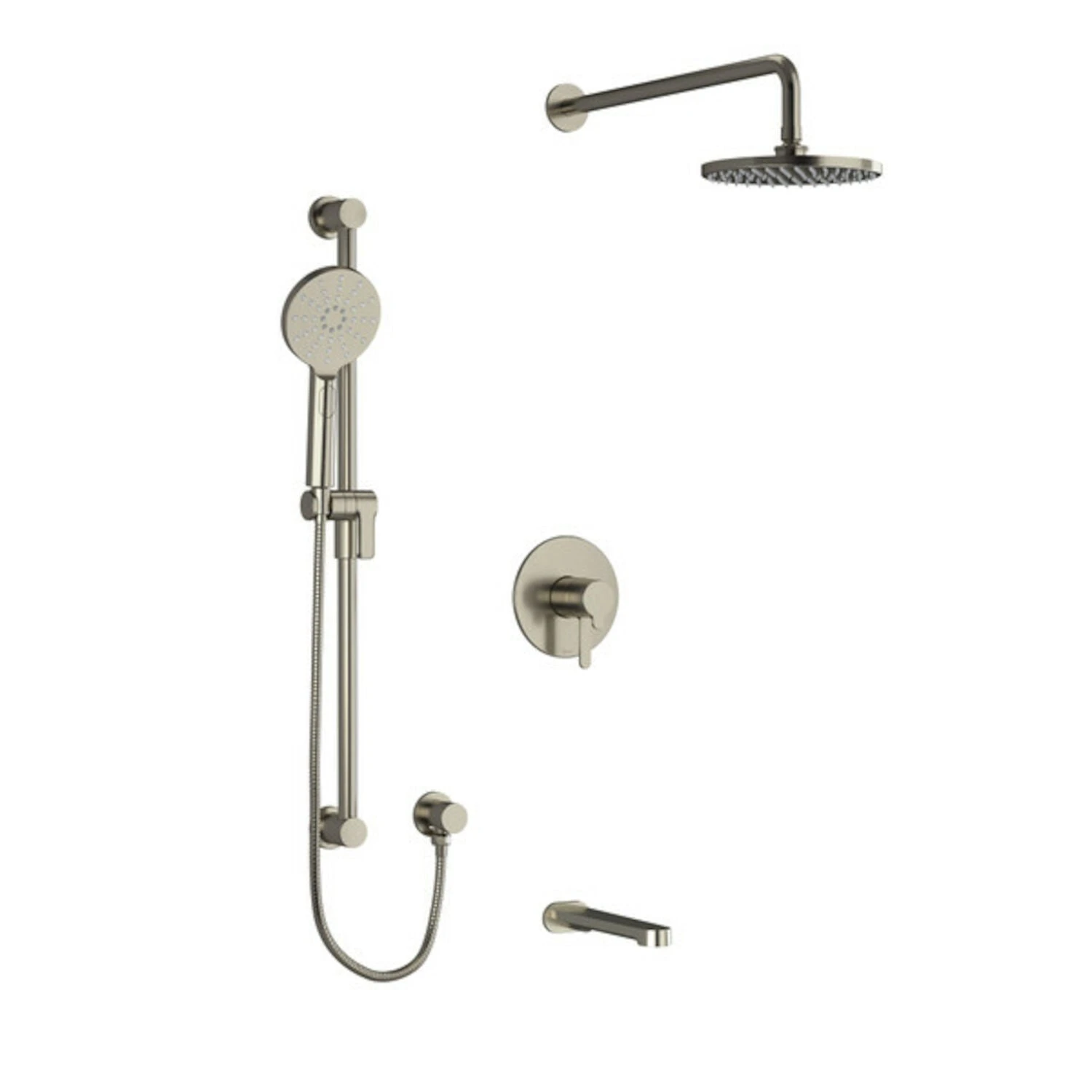 NIBI 1345 SHOWER KIT WITH HAND SHOWER, TUB SPOUT AND RAIN HEAD 4 NIBI 1345 SHOWER KIT WITH HAND SHOWER, TUB SPOUT AND RAIN HEAD - Image 4