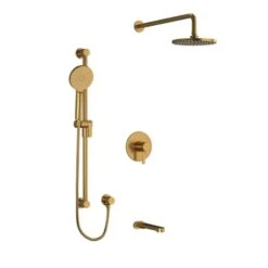 NIBI 1345 SHOWER KIT WITH HAND SHOWER, TUB SPOUT AND RAIN HEAD